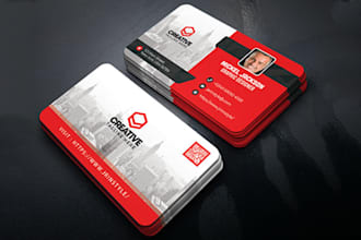 do professional business card design for you
