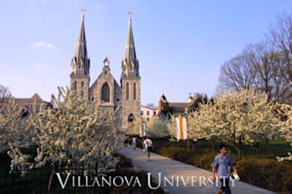post 50 flyers at Villanova University