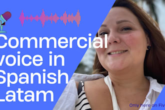 record commercial voice in spanish latam