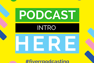 produce and record your podcast intro