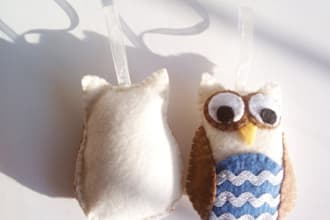 send you TWO handmade felt owls