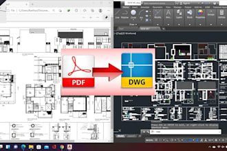 convert pdf to autocad dwg drawings