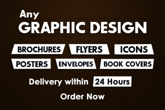 do any graphic design work in 24hrs