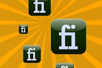 create a shinny ios and android icon based on your logo