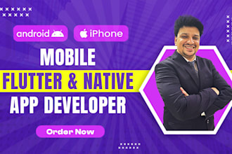 do mobile app development flutter ios, android app creation