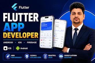 develop scalable flutter apps for IOS and android