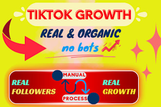 manually and organically promote and grow your tiktok account