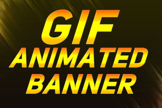 create amazing  animated GIF banner