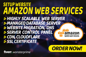 setup website on  amazon web services AWS