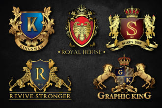 design a professional luxury and heraldic logo