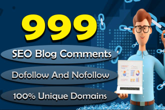create 999 SEO blog comment backlinks boost your ranking now