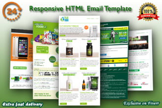 build mobile responsive HTML email newsletter template