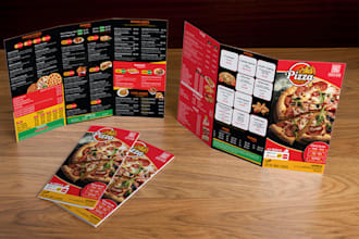 design unique and catchy restaurant menu, food menu or digital menu board