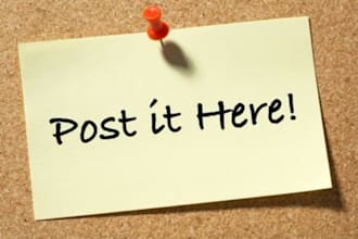 post 10 advertisements of your business or website around my college campus