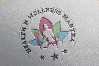 create nice yoga logo for your yoga club