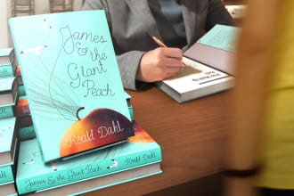 create photo realistic 3d book cover