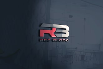 display logo on wall mockup