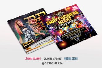 create an eye catching events, party flyer or poster design