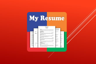 design your resume, cv or curriculum vitae