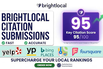 manually submit 50 bright local citations and directories