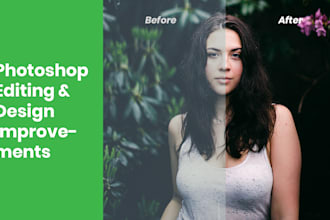 do any photoshop retouch, composition and design improvements