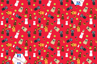 seamless pattern for printing