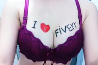 write anything on my boobs or butt