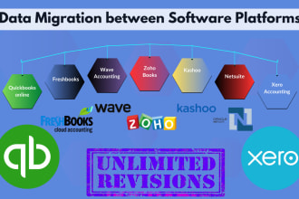 offer data migration services to xero, qbo, wave, and zoho from any software