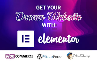 design wordpress website with elementor builder