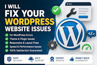 fix your wordpress website issues