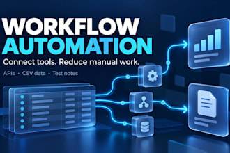 automate a business workflow with apis or CSV data