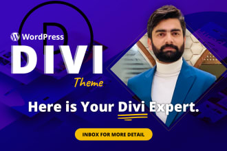 be specialist of your divi wordpress website, divi builder
