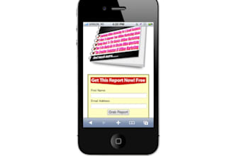 give you a mobile optimised VIDEO squeeze page