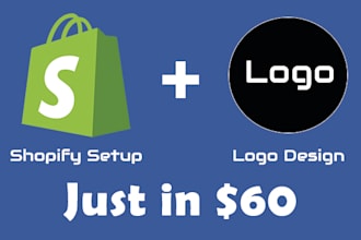 setup shopify dropshipping store and its logo