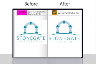 vectorize your logo with unlimited modifications