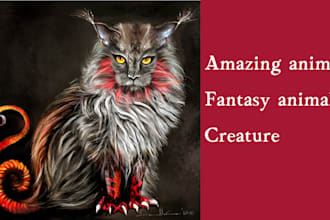 draw your animal o fantasy creature in realistic style