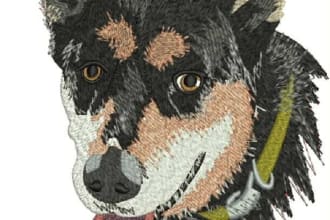 do pet face digitizing, dog head or dog face digitizing,