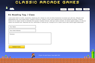 develop 1 dynamic page