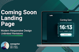 create a coming soon webpage with countdown timer