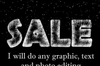 edit logo, change color, resize, text format, object remove