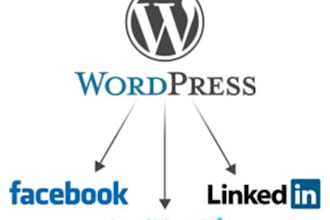 give you the best Social Networking Plugin for WORDPRESS  to Auto Connect Your Facebook Twitter and Linkedin to Share Your Published Posts