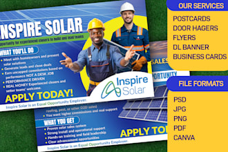 design professional postcards or eddm for your business
