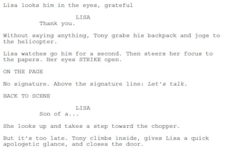 turn your novel or idea into screenplay