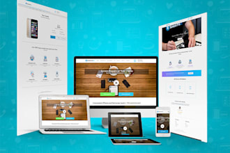 create a clean modern fully responsive custom website design