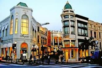 hand out 50 flyers on Rodeo Drive in California