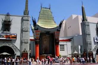 hand out flyers in front of the Chinese Theater in Los Angeles