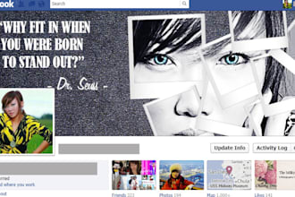 make an AWESOME unique facebook timeline cover with your photos and edit it