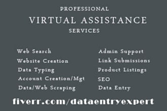 be your virtual assistant or personal assistant in an hour