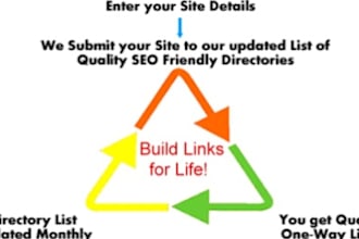 submit your site to 1000 high PR web directories for great seo backlinks to increase your search engines serp
