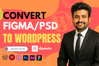 convert figma to elementor, psd to wordpress, elementor pro